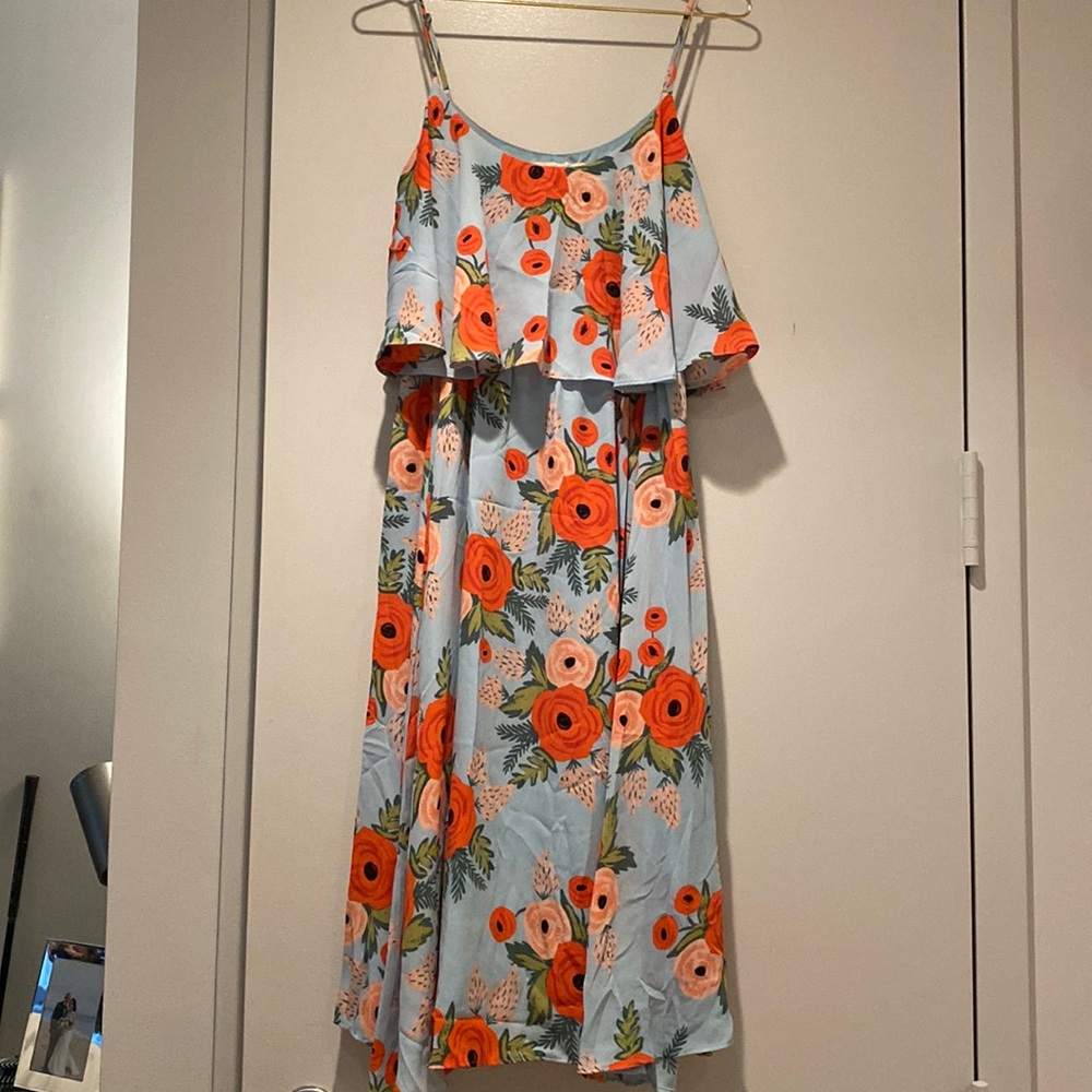 Paper crown + Rifle Paper Co Anthropologie Poppy Dress